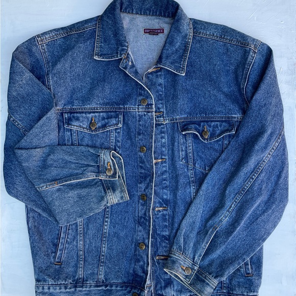 Vintage Men’s extra large denim trucker jacket with ELVIS on back - Picture 3 of 3